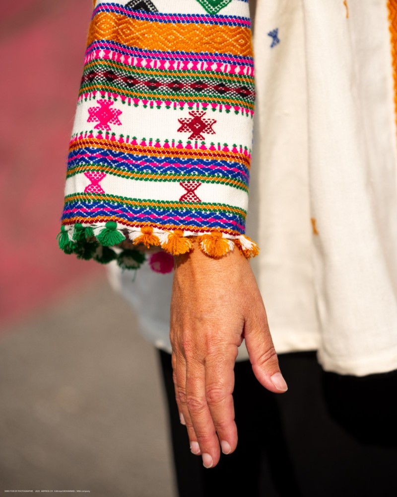 Kimono d'exception en laine Gujarat