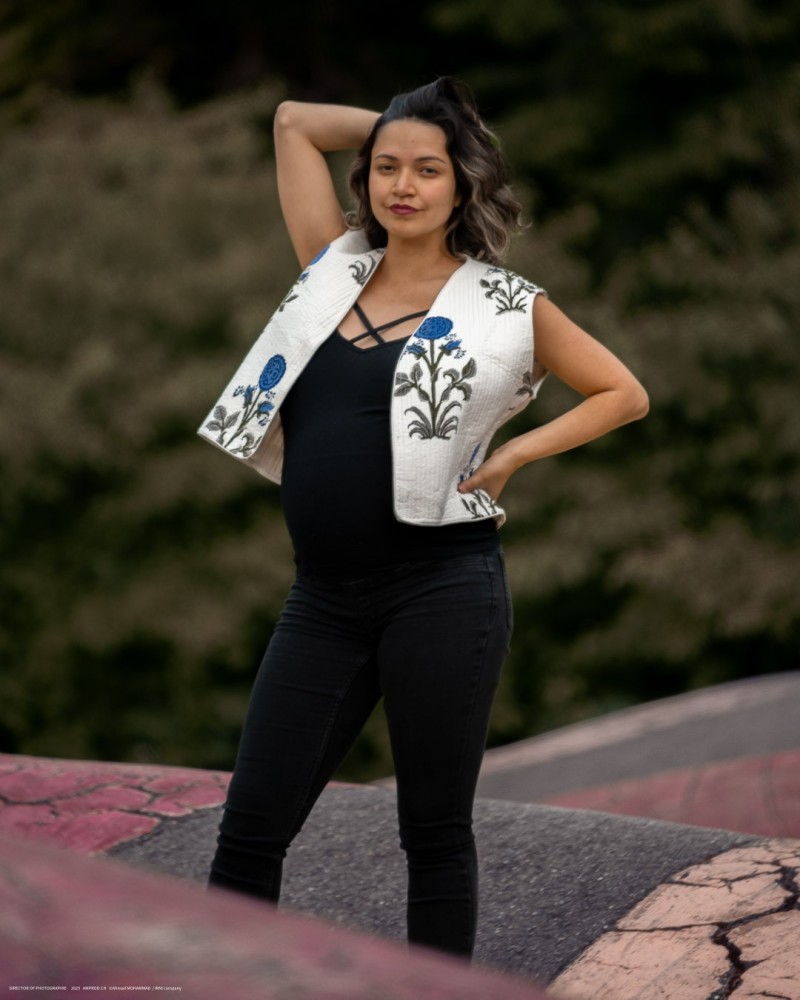 Gilet en coton Azur