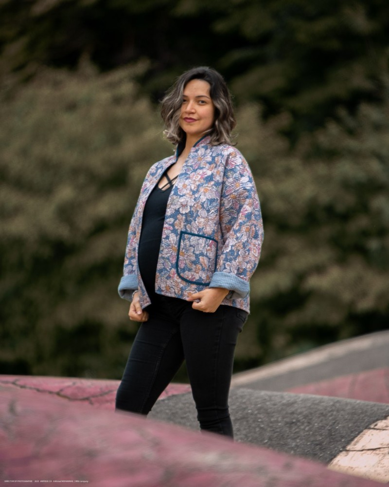 Veste en coton matelassée Iris